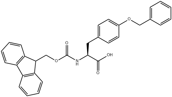 Fmoc-O-benzyl-L-tyrosine Structural