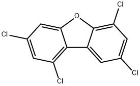 1,3,6,8-tetrachlorodibenzofuran Structural