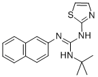 Guanidine, 1-tert-butyl-2-(2-naphthyl)-3-(2-thiazolyl)- Structural