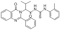 Urea, 1-(3-methyl-2-(4-oxo-2-phenyl-3,4-dihydro-3-quinazolinyl)butyryl )-3-(o-tolyl)-2-thio-