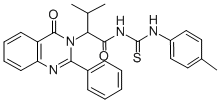 1-(3-Methyl-2-(4-oxo-2-phenyl-3,4-dihydro-3-quinazolinyl)butyryl)-3-(p -tolyl)-2-thiourea