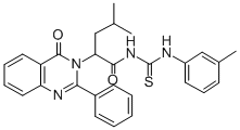 1-(4-Methyl-2-(4-oxo-2-phenyl-3,4-dihydro-3-quinazolinyl)valeryl)-3-(m -tolyl)-2-thiourea
