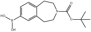 [3-[[(1,1-DIMETHYLETHYL)OXY]CARBONYL]-2,3,4,5-TETRAHYDRO-1H-3-BENZAZEPIN-7-YL]BORONIC ACID Structural