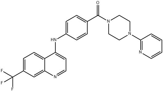 1-(2-Pyridinyl)-4-(4-((7-(trifluoromethyl)-4-quinolinyl)amino)benzoyl) piperazine