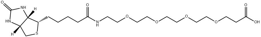 15-[D(+)-BIOTINYLAMINO]-4,7,10,13-TETRAOXAPENTADECANOIC ACID Structural