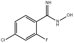 BENZENECARBOXIMIDAMIDE, 4-CHLORO-2-FLUORO-N-HYDROXY- Structural