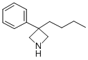 3-Butyl-3-phenylazetidine Structural