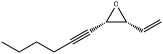 Oxirane, 2-ethenyl-3-(1-hexynyl)-, cis- (9CI) Structural