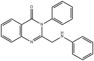 3-PHENYL-2-PHENYLAMINOMETHYL-3H-QUINAZOLIN-4-ONE Structural