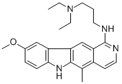 1-((3-(Diethylamino)propyl)amino)-9-methoxy-5-methyl-6H-pyrido(4,3-b)c arbazozle