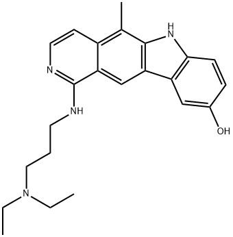 1-((3-(Diethylamino)propyl)amino)-5-methyl-6H-pyrido(4,3-b)carbazol-9- ol