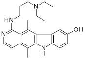 1-((3-(Diethylamino)propyl)amino)-5,11-dimethyl-6H-pyrido(4,3-b)carbaz ol-9-ol Structural