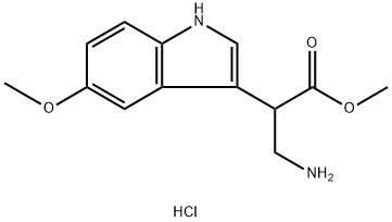 ALPHA-(AMINOMETHYL)-5-METHOXY-1H-INDOLE-3-ACETIC ACID METHYL ESTER HYDROCHLORIDE Structural