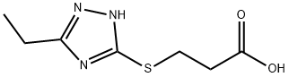 Propanoic acid, 3-[(5-ethyl-1H-1,2,4-triazol-3-yl)thio]- (9CI) Structural