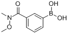 3-(N,O-DIMETHYLHYDROXYLAMINOCARBONYL)PHENYLBORONIC ACID Structural