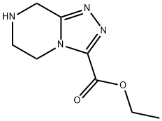 ETHYL 5,6,7,8-TETRAHYDRO-[1,2,4]TRIAZOLO[4,3-A]PYRAZINE-3-CARBOXYLATE Structural