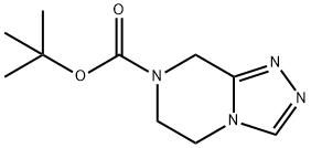 5,6-DIHYDRO-8H-[1,2,4]TRIAZOLO[4,3-A]PYRAZINE-7-CARBOXYLIC ACID TERT-BUTYL ESTER Structural