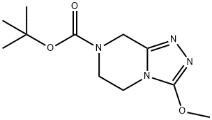 tert-butyl 3-methoxy-5,6-dihydro-[1,2,4]triazolo[4,3-a]pyrazine-7(8H)-carboxylate Structural