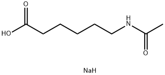 sodium 6-acetamidohexanoate  Structural