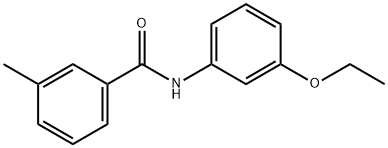 Benzamide, N-(3-ethoxyphenyl)-3-methyl- (9CI) Structural