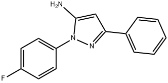 1-(4-Fluorophenyl)-3-phenyl-1H-pyrazol-5-ylamine Structural