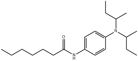 N-[4-[Bis(1-methylpropyl)amino]phenyl]heptanamide Structural