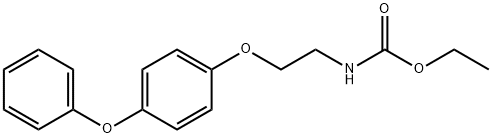 Ethyl 2-(4-phenoxyphenoxy)ethylcarbamate Structural