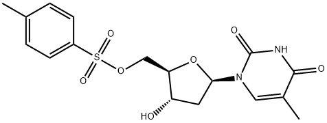 5'-O-(4-METHYLPHENYLSULPHONYL)THYMIDINE Structural