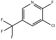 3-CHLORO-2-FLUORO-5-(TRIFLUOROMETHYL)PYRIDINE Structural