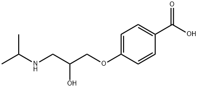 4-(2-Hydroxy-3-isopropylaminopropoxy)benzoic Acid Structural