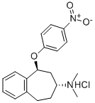 5H-Benzocyclohepten-7-amine, 6,7,8,9-tetrahydro-N,N-dimethyl-5-(4-nitr ophenoxy)-, monohydrochloride, trans-