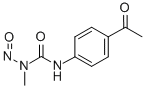 1-(p-Acetylphenyl)-3-methyl-3-nitrosourea Structural