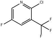 2-Chloro-5-fluoro-3-(trifluoromethyl)pyridine Structural