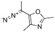 Oxazole,  5-(1-diazoethyl)-2,4-dimethyl-  (9CI) Structural