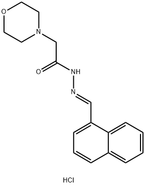 4-Morpholineacetic acid, 2-(1-naphthylmethylene)hydrazide, hydrochlori de Structural