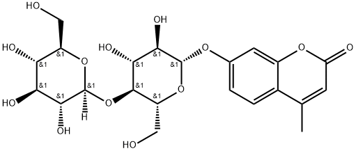 4-METHYLUMBELLIFERYL-BETA-D-CELLOBIOPYRANOSIDE Structural