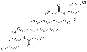 N,N'-DI(2,4-DICHLOROPHENYL)-PERYLENE-TETRACARBONIC ACID, DIAMIDE Structural