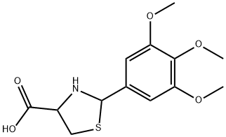 2-(3,4,5-TRIMETHOXYPHENYL)-1,3-THIAZOLIDINE-4-CARBOXYLIC ACID Structural