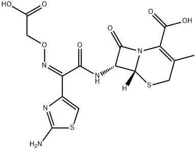 (6R,7R)-7-[[(2Z)-2-(2-AMino-4-thiazolyl)-2-[(carboxyMethoxy)iMino]acetyl]aMino]-3-Methyl-8-oxo-5-thia-1-azabicyclo[4.2.0]oct-2-ene-2-carboxylic Acid Structural