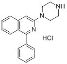 1-Phenyl-3-(1-piperazinyl)isoquinoline monohydrochloride Structural