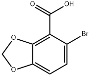 5-BROMO-1,3-BENZODIOXOLE-4-CARBOXYLIC ACID Structural