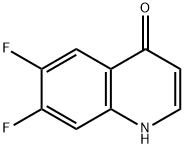 4-HYDROXY-6,7-DIFLUOROQUINOLINE Structural