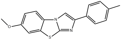 7-METHOXY-2-(4-METHYLPHENYL)IMIDAZO[2,1-B]BENZOTHIAZOLE Structural