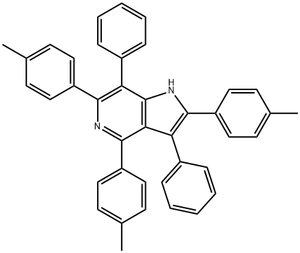 3,7-DIPHENYL-2,4,6-TRIP-TOLYL-1H-PYRROLO[3,2-C]PYRIDINE Structural