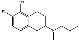 1,2-NAPHTHALENEDIOL, 5,6,7,8-TETRAHYDRO-6-(METHYLPROPYLAMINO)-, HYDROCHLORIDE Structural