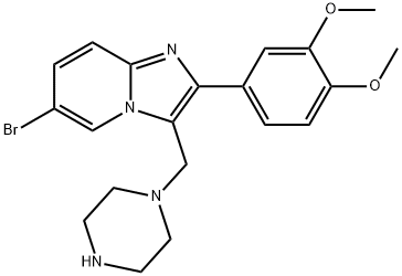 2-(3-METHOXY-PHENYL)-3-PIPERAZIN-1-YLMETHYL-IMIDAZO[1,2-A]PYRIDINE