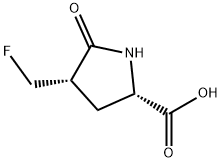L-Proline, 4-(fluoromethyl)-5-oxo-, (4S)- (9CI) Structural