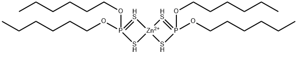 zinc bis(O,O-dihexyl) bis(dithiophosphate)  Structural