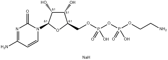 CYTIDINE 5'-DIPHOSPHOETHANOLAMINE SODIUM SALT Structural