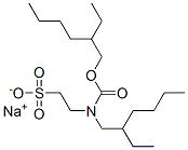 sodium 2-ethylhexyl (2-ethylhexyl)(2-sulphonatoethyl)carbamate Structural